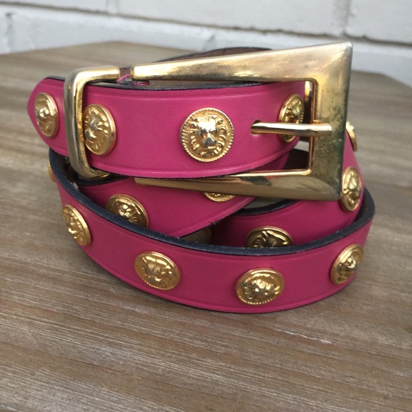 Vintage Leather Lion Belt