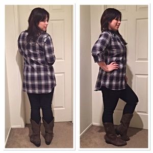 💓Woman's Plaid Dress Boyfriend Shirt