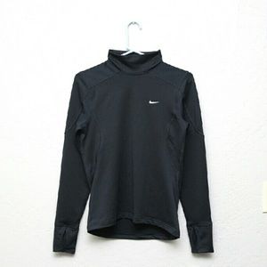 Nike Black Fitdry Winter Sports Running Top