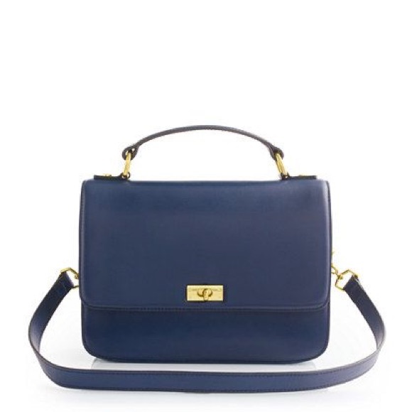 NWT J.Crew Edie Purse Navy