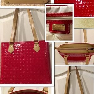 Arcadia Red Patent Leather Handbag