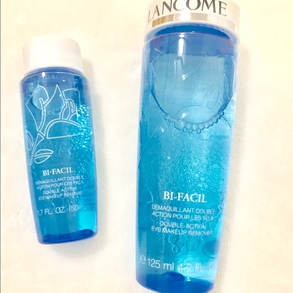 2 Lancôme Bifacil Eye Makeup Remover Large &Travel