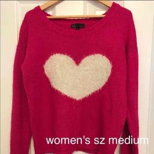 Women's size medium heart sweater