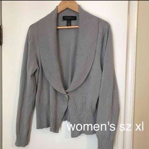 Gray cardigan