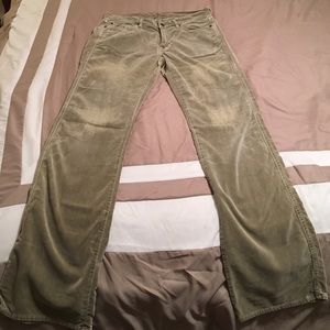 7 for all mankind velvet "A Pocket" pants