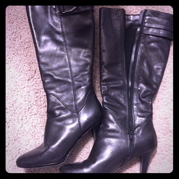 Tall black boots!