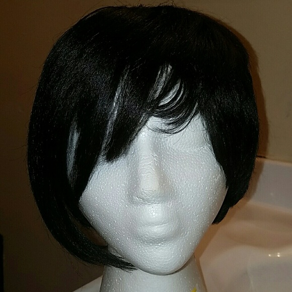 Synthetic  black wig