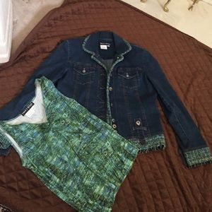 Stylish Jean Jacket and matching top