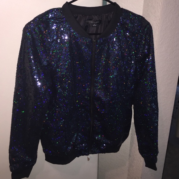 ๐Last one๐Chic Sequin zip up cardigan jacket - Picture 3 of 3