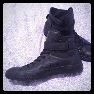 Converse leather high tops