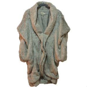 Elizabeth & James Faux Fur Cardigan Coat