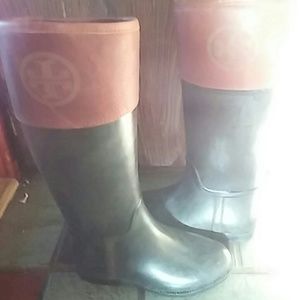 Tory burch rain boots