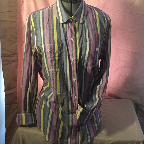 New Tommy Hilfiger long sl button down shirt