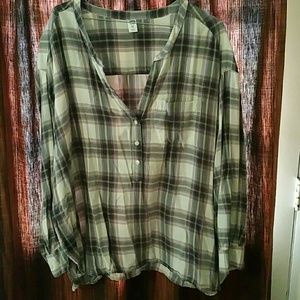 Old Navy Flannel Blouse
