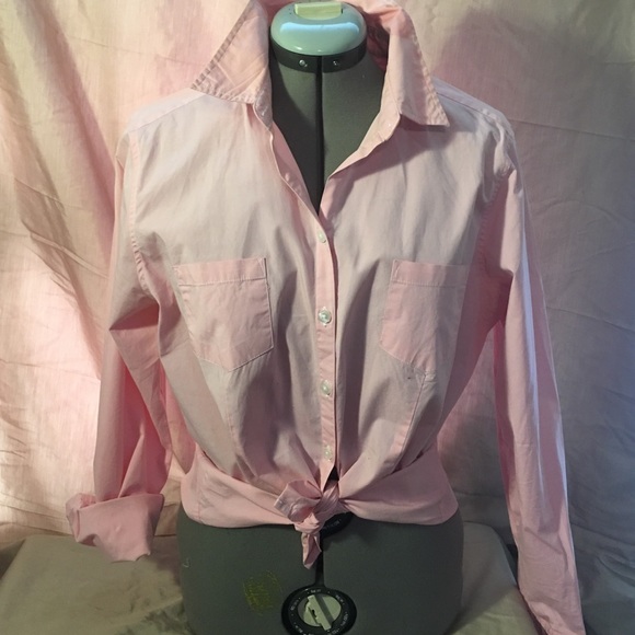 Eddie Bauer pink full button down shirt.Never worn