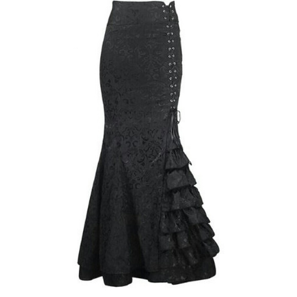 Dirty Girly Skirts - Jacquard Gothic Steampunk Corset Skirt Dirty Girly Skirts - Jacquard Gothic Steampunk Corset Skirt