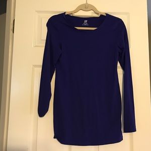 H & M purple maternity shirt