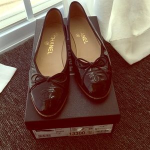 💯authentic classic Chanel ballet flat