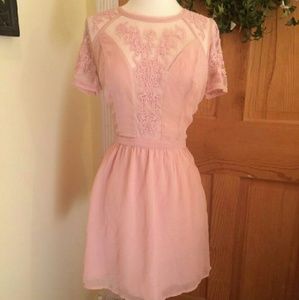 Beautiful pink dress with applique