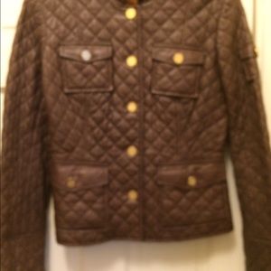 NEW Tory Burch quilted leather motorcycle jacket