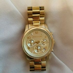 Michael Kors gold watch womens