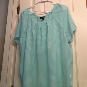 Chiffon Mint Top