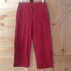 Brick red J.Jill casual capri pants - Tall size 12