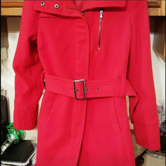Worthington Jackets & Blazers - Women's Red Coat