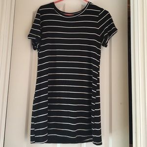 Black & white dress.