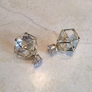 Double sided sphere earrings. NWOT
