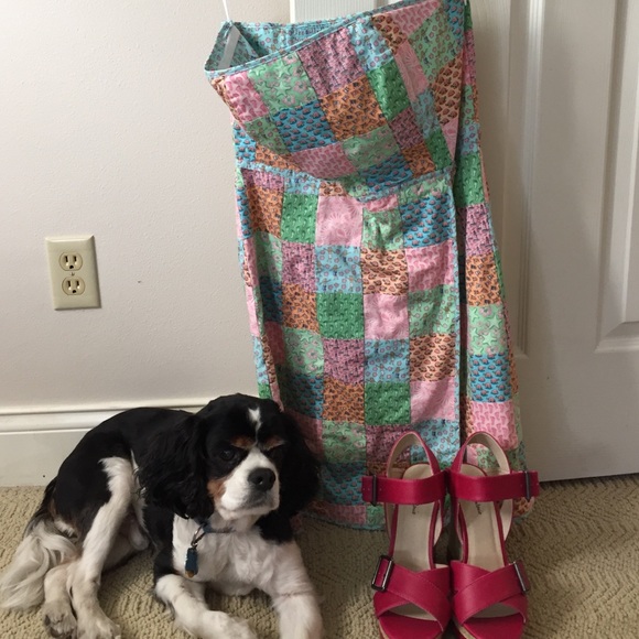 Vineyard vines strapless dress, 8