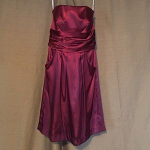 David's Bridal Maroon Dress