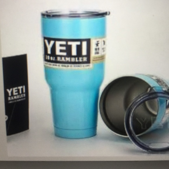 light blue yeti tumbler