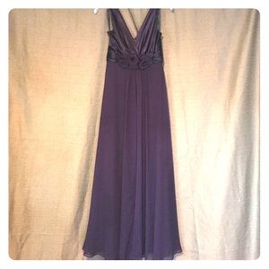 Bill Levkoff Deep Purple Formal Dress