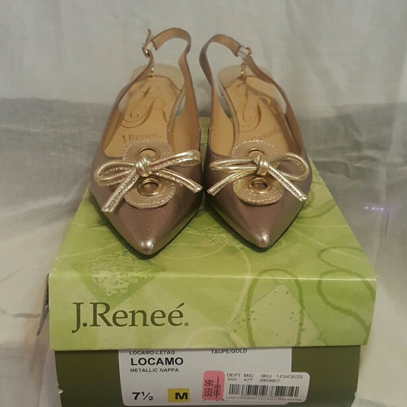 J. Renee sling back heels