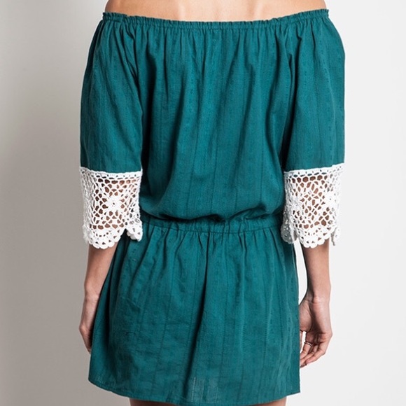 Umgee Crochet trimmed dress with drawstring waste - Picture 3 of 3