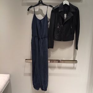 JOIE romper jumpsuit Small Navy NWT