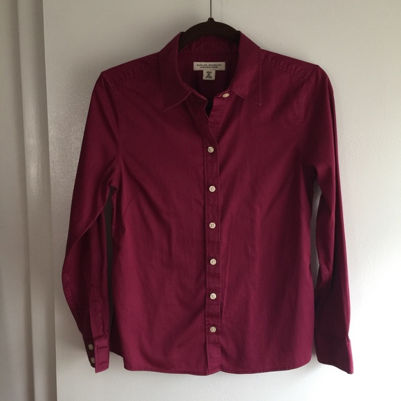 Fitted non-iron banana republic button down