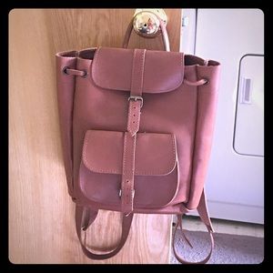 Leather backpack