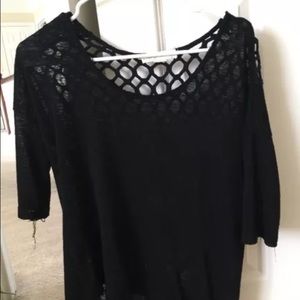 Distressed open back shirt from urban outfitters