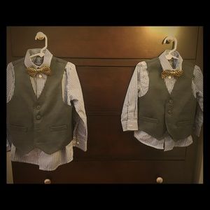 Nautica little boys suits, worn once!