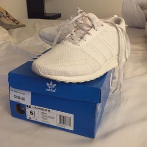 Adidas Los Angeles White Sneakers Worn Once!
