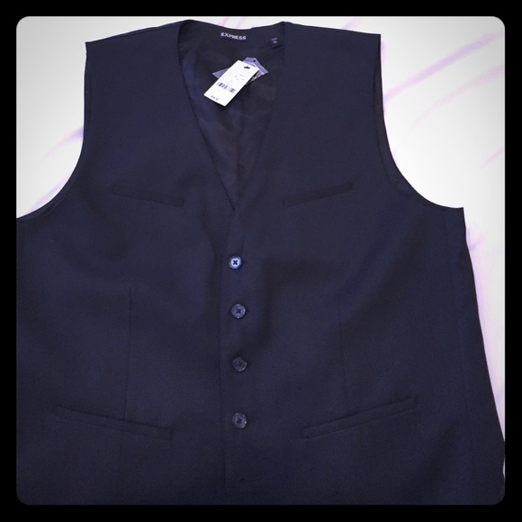 Men's Express suit vest XL new with tags