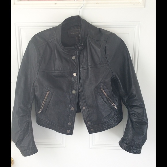 BCBG Jackets & Blazers - MAXAZRIA Leather Moto Jacket