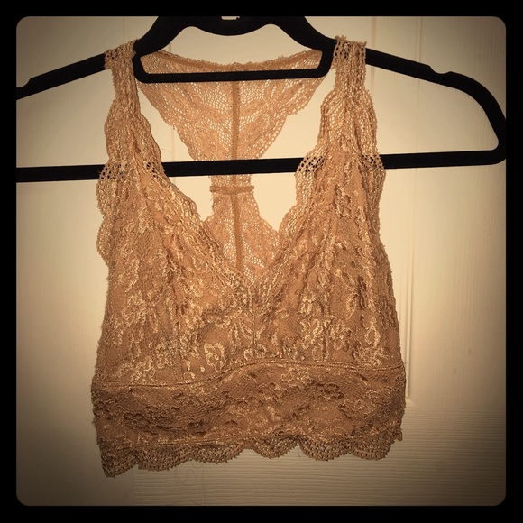 TAN Nollie Lace Racerback Bralette