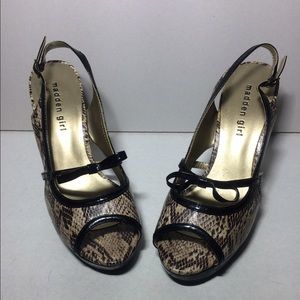 Madden Girl Snakeskin Heels