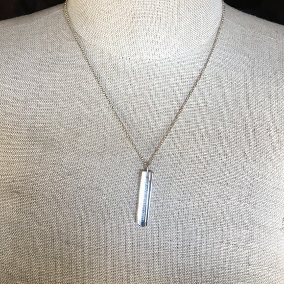 Tiffany & Co. Jewelry - Tiffany & Co. Sterling Silver Bar Pendant Necklace