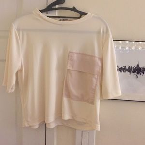 Super cute cream crop top brand new