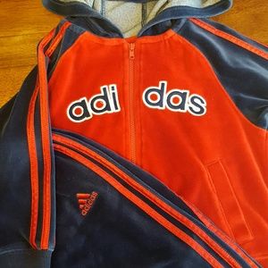 Adidas Velour Track Suit