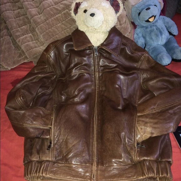 Small brown Marc's leather jacket. Open to offers